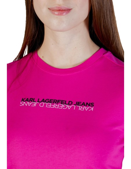 Karl Lagerfeld Jeans T-shirt femme fuchsia