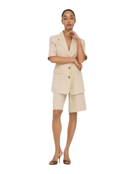 Jacqueline De Yong Bermuda femme beige