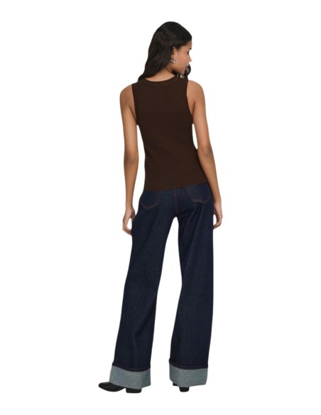 Jacqueline De Yong Gilet femme marron sans manches