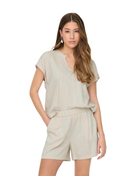 Jacqueline De Yong Blouse femme grise col V