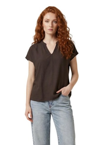 Jacqueline De Yong Blouse femme marron col V