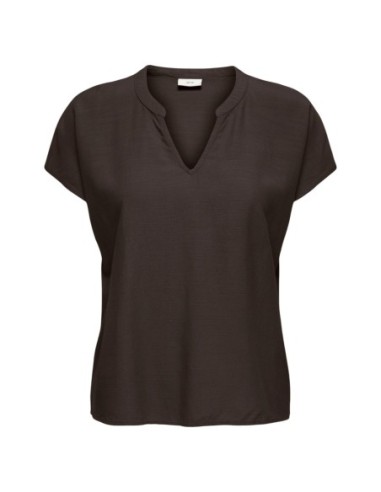 Jacqueline De Yong Blouse femme marron col V
