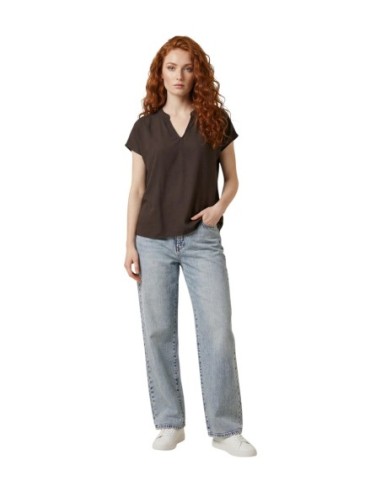 Jacqueline De Yong Blouse femme marron col V