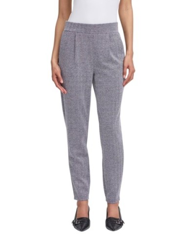 Ichi Pantalon femme bleu – Stretch