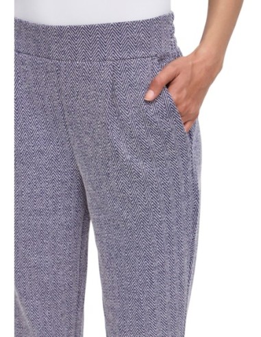 Ichi Pantalon femme bleu – Stretch