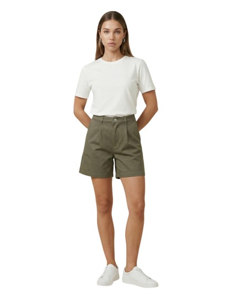 Jacqueline De Yong Short femme vert taille haute