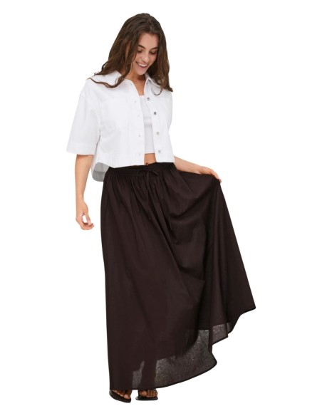 Jacqueline De Yong Jupe maxi femme marron