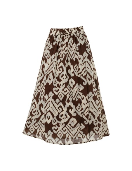 Jacqueline De Yong Jupe maxi femme marron imprimée