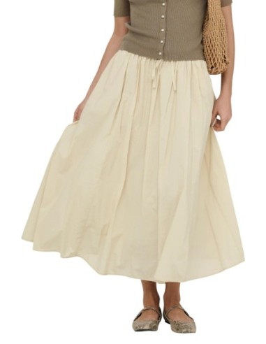 Jacqueline De Yong Jupe maxi femme beige