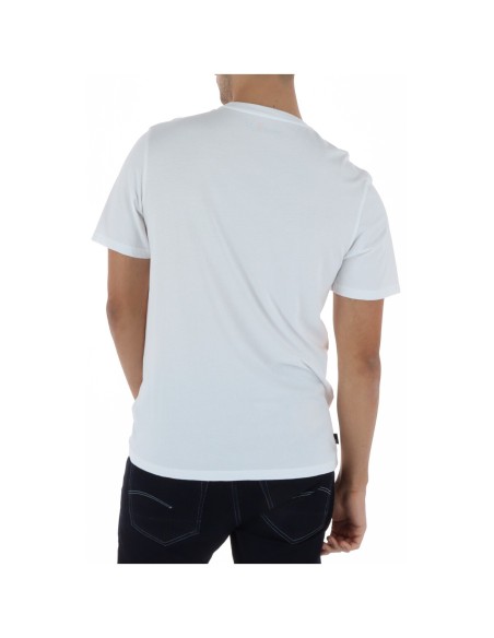 Timberland T-shirt homme blanc imprimé – Coton