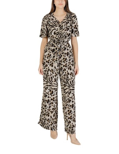 Ichi Combinaison femme beige léopard