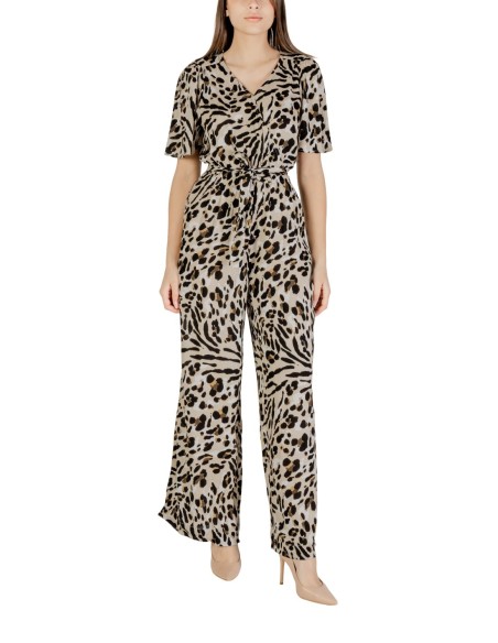 Ichi Combinaison femme beige léopard