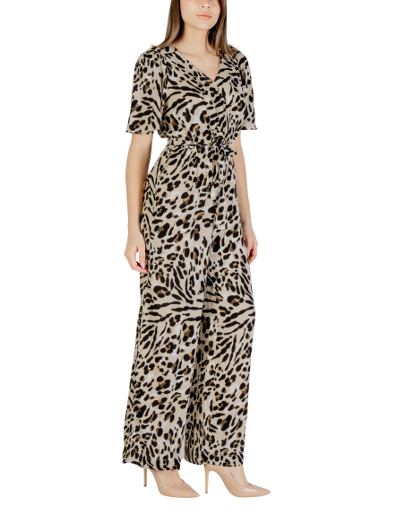 Ichi Combinaison femme beige léopard