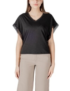 Ichi Blouse femme noire col V