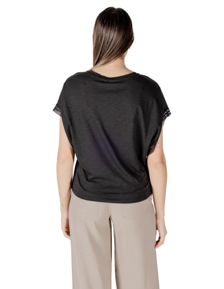 Ichi Blouse femme noire col V