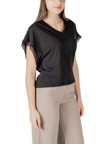 Ichi Blouse femme noire col V