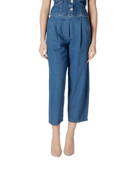 Ichi Jean femme bleu azur – Coton
