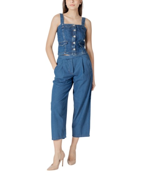 Ichi Jean femme bleu azur – Coton