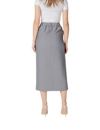 Ichi Jupe femme grise zippée