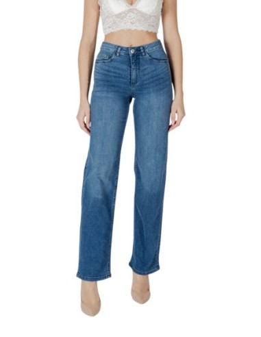 Ichi Jean femme bleu stretch