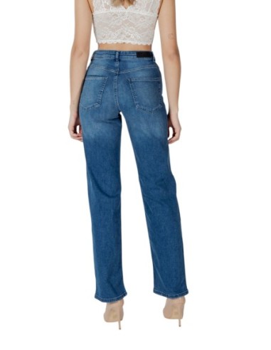 Ichi Jean femme bleu stretch
