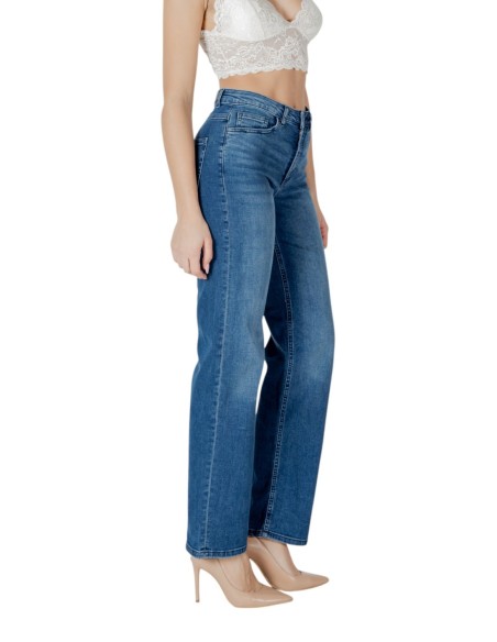 Ichi Jean femme bleu stretch