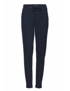 Ichi Pantalon femme bleu à lacets