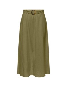 Jacqueline De Yong Jupe femme verte avec ceinture