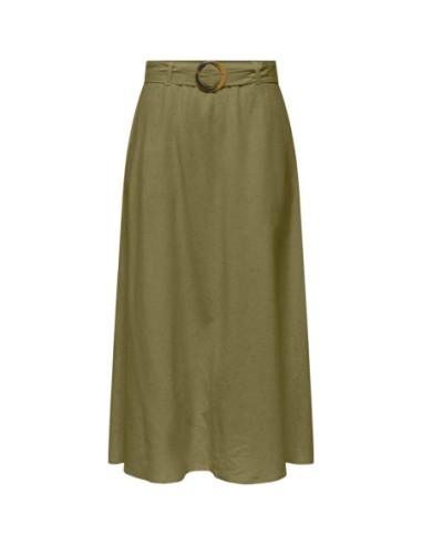 Jacqueline De Yong Jupe femme verte avec ceinture