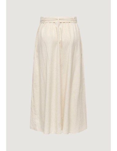 Jacqueline De Yong Jupe femme beige avec ceinture