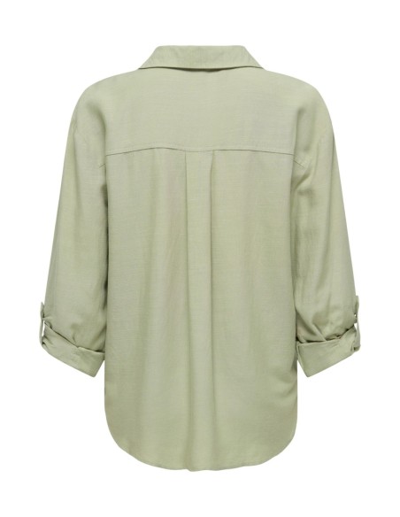 Jacqueline De Yong Chemise femme verte manches 3/4