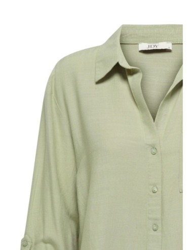Jacqueline De Yong Chemise femme verte manches 3/4