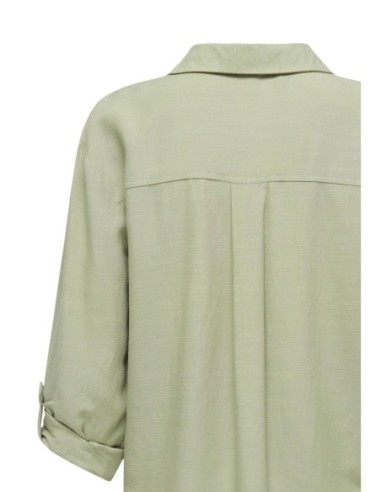 Jacqueline De Yong Chemise femme verte manches 3/4