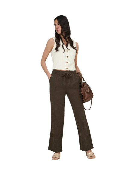 Jacqueline De Yong Gilet femme beige boutonné