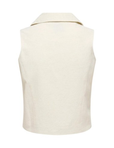 Jacqueline De Yong Gilet femme beige boutonné