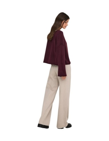 Jacqueline De Yong Pantalon femme beige stretch