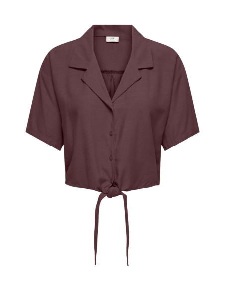 Jacqueline De Yong Chemise femme violette manches courtes