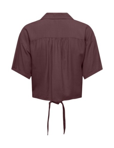 Jacqueline De Yong Chemise femme violette manches courtes