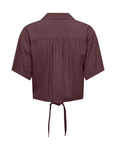 Jacqueline De Yong Chemise femme violette manches courtes