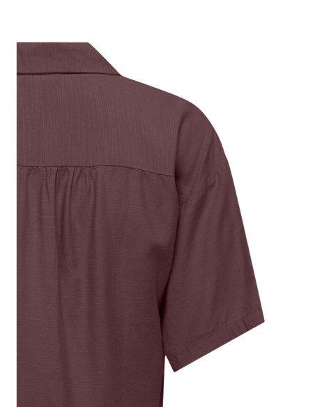 Jacqueline De Yong Chemise femme violette manches courtes