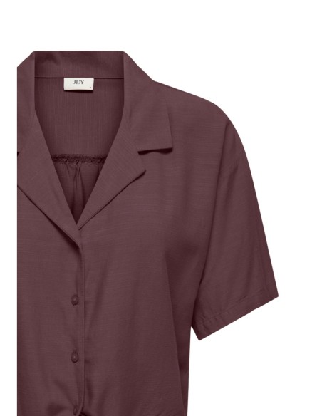 Jacqueline De Yong Chemise femme violette manches courtes