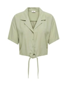 Jacqueline De Yong Chemise femme verte manches courtes