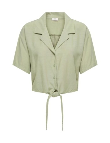 Jacqueline De Yong Chemise femme verte manches courtes