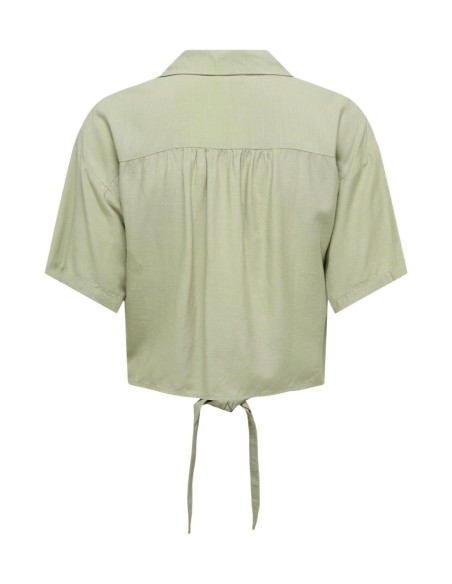 Jacqueline De Yong Chemise femme verte manches courtes