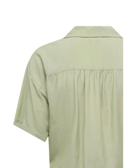 Jacqueline De Yong Chemise femme verte manches courtes