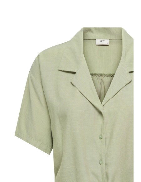 Jacqueline De Yong Chemise femme verte manches courtes