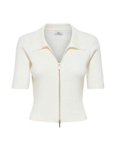 Jacqueline De Yong Cardigan femme beige zippé