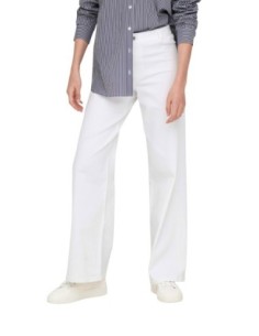 Jacqueline De Yong Pantalon femme blanc stretch