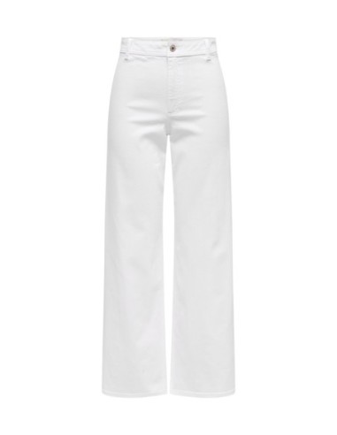 Jacqueline De Yong Pantalon femme blanc stretch