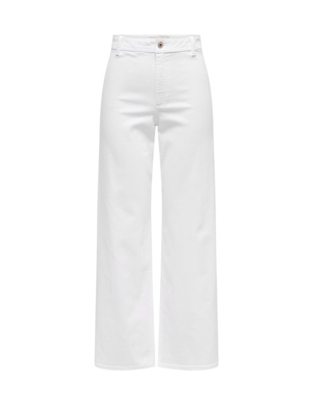 Jacqueline De Yong Pantalon femme blanc stretch